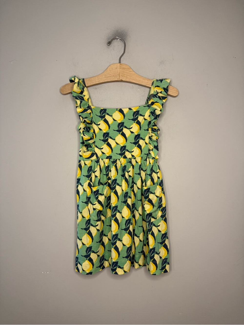 $23 ADD ON kate quinn bamboo green lemon dress 3T kyte baby zara rylee + cru h&m